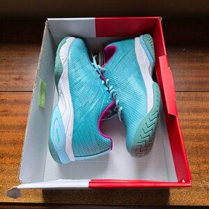 Lotto Mirage 300 Speed Tennis/Pickleball Court Shoes Womens Size 8 Aqua Blue
